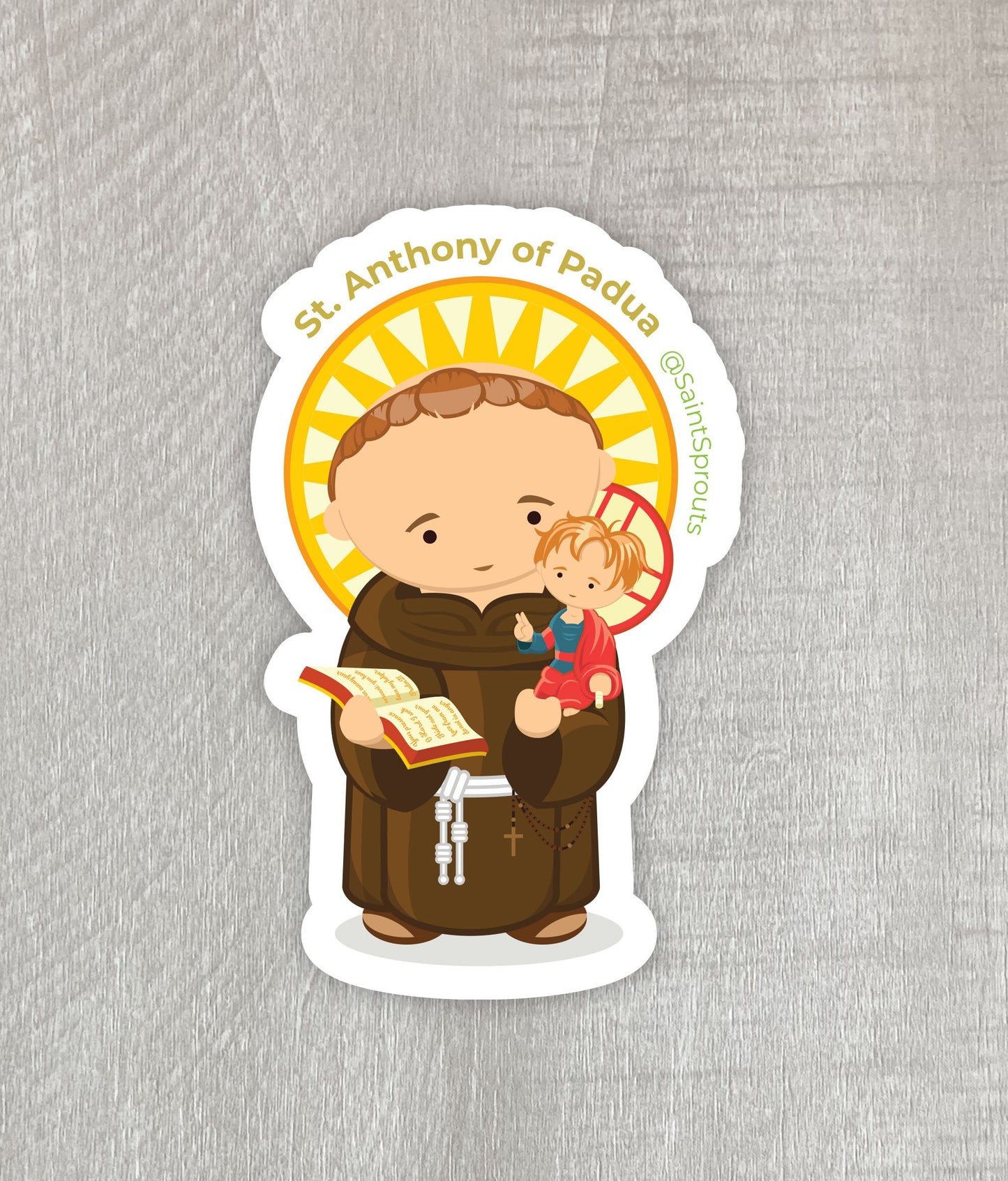 St. Anthony of Padua Catholic Magnet – Patron of Lost Items and Lisbon
