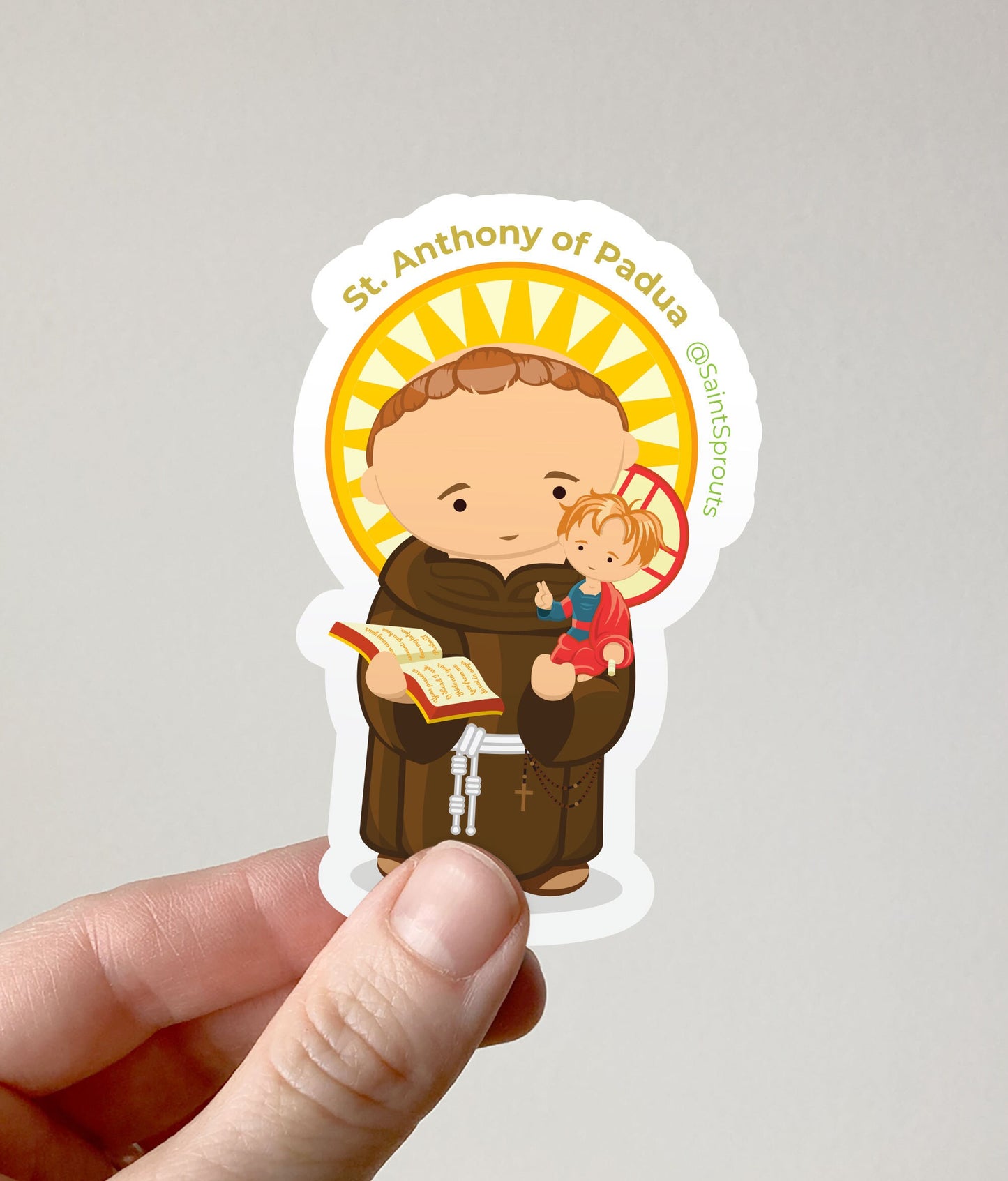 St. Anthony of Padua Catholic Magnet – Patron of Lost Items and Lisbon