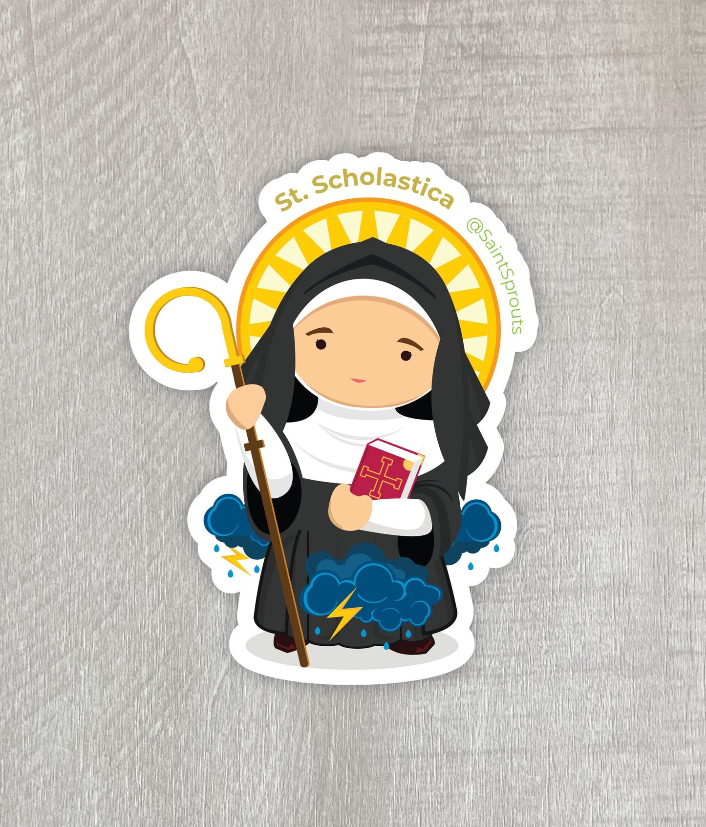 St. Scholastica Catholic Magnet – Patron of Benedictine Sisters and Protection Against Storms