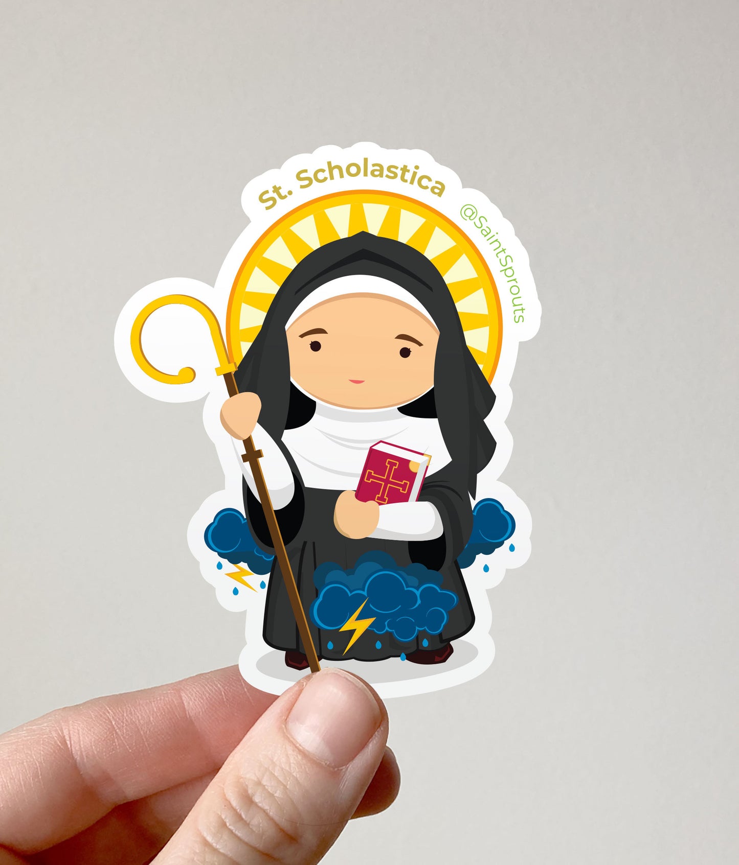 St. Scholastica Catholic Magnet – Patron of Benedictine Sisters and Protection Against Storms