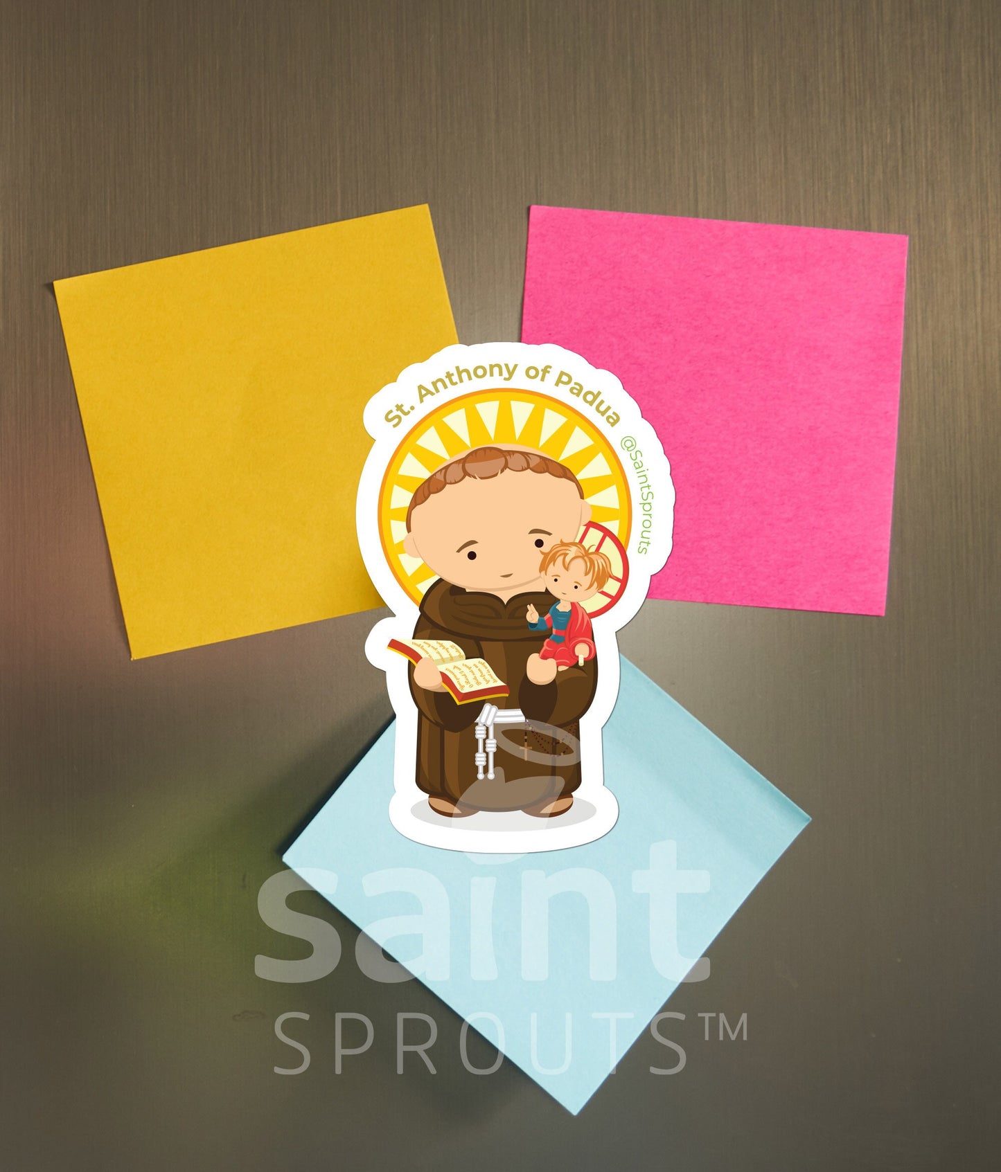 St. Anthony of Padua Catholic Magnet – Patron of Lost Items and Lisbon