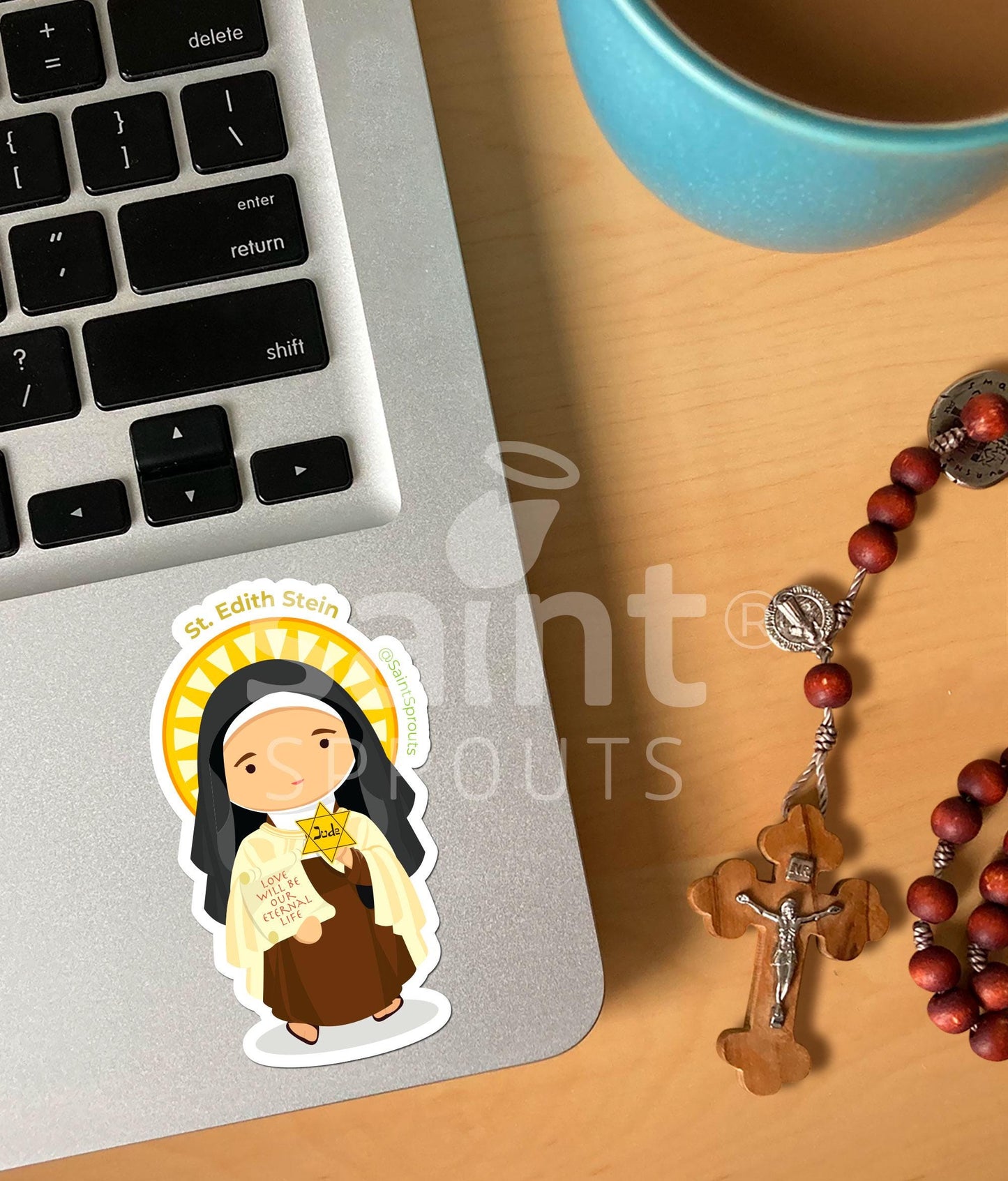 St. Edith Stein Catholic Sticker – Patron of Converts and Europe