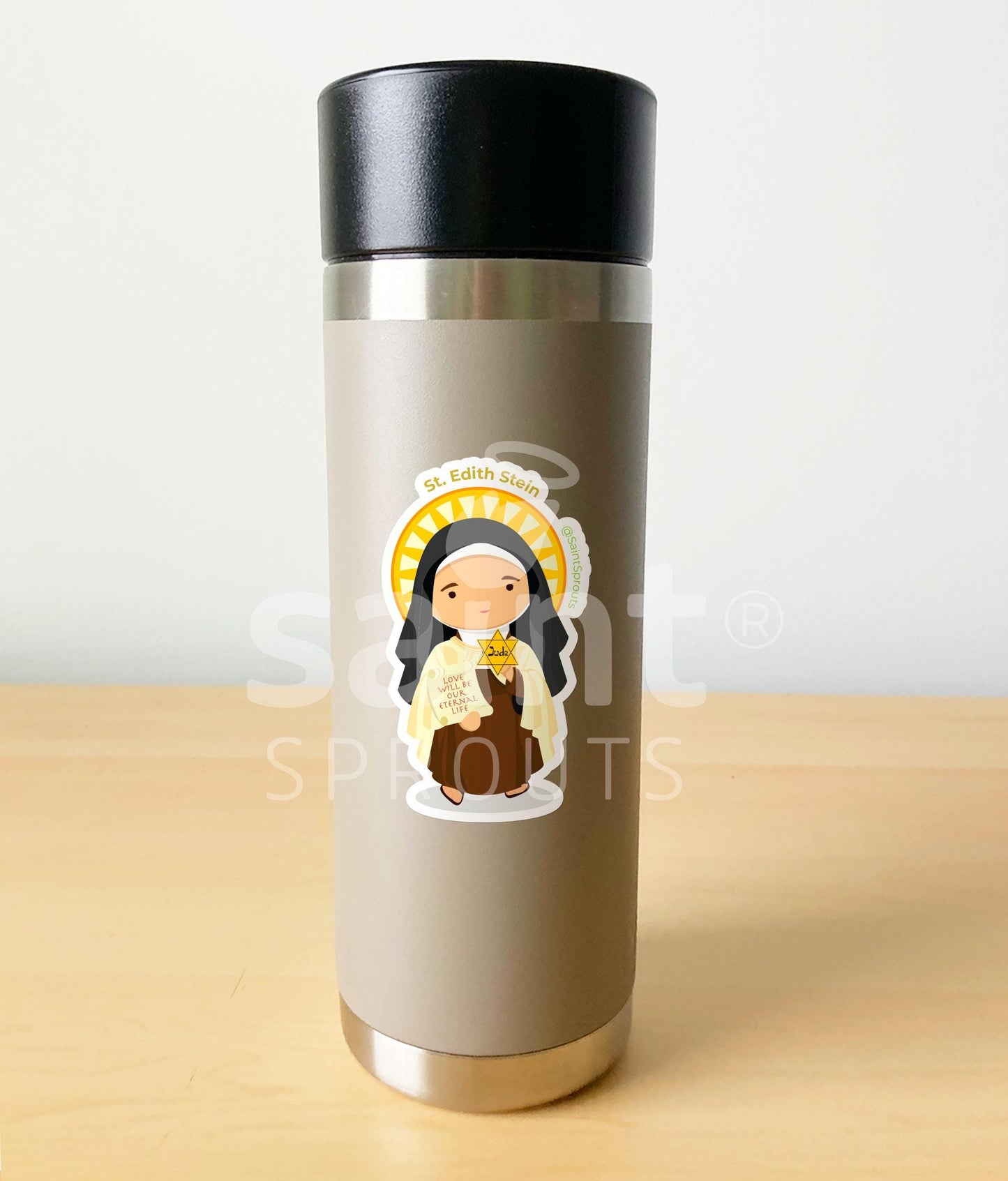 St. Edith Stein Catholic Sticker – Patron of Converts and Europe