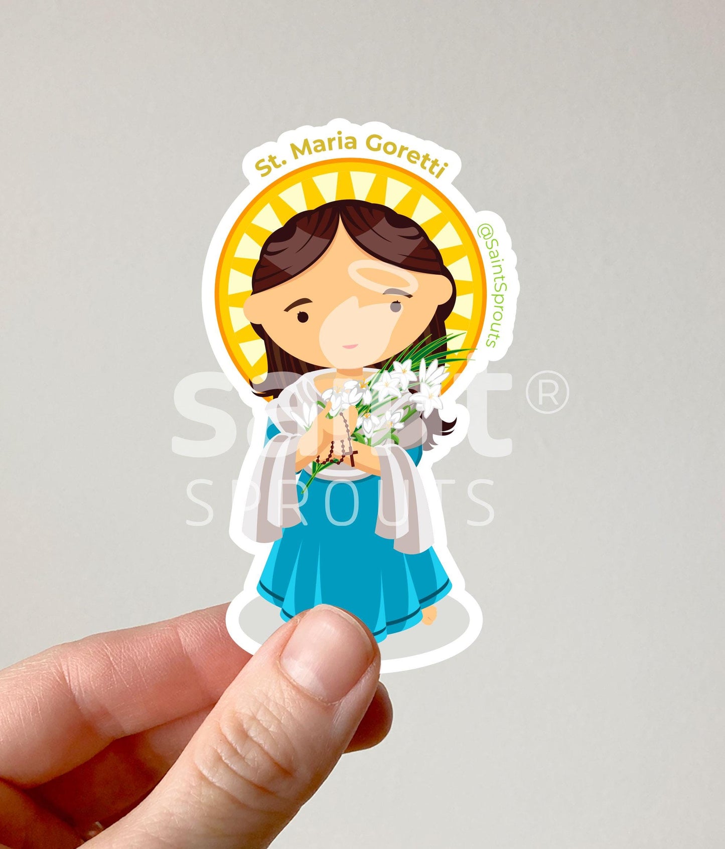 St. Maria Goretti Catholic Magnet – Patron of Purity, Youth, and Forgiveness
