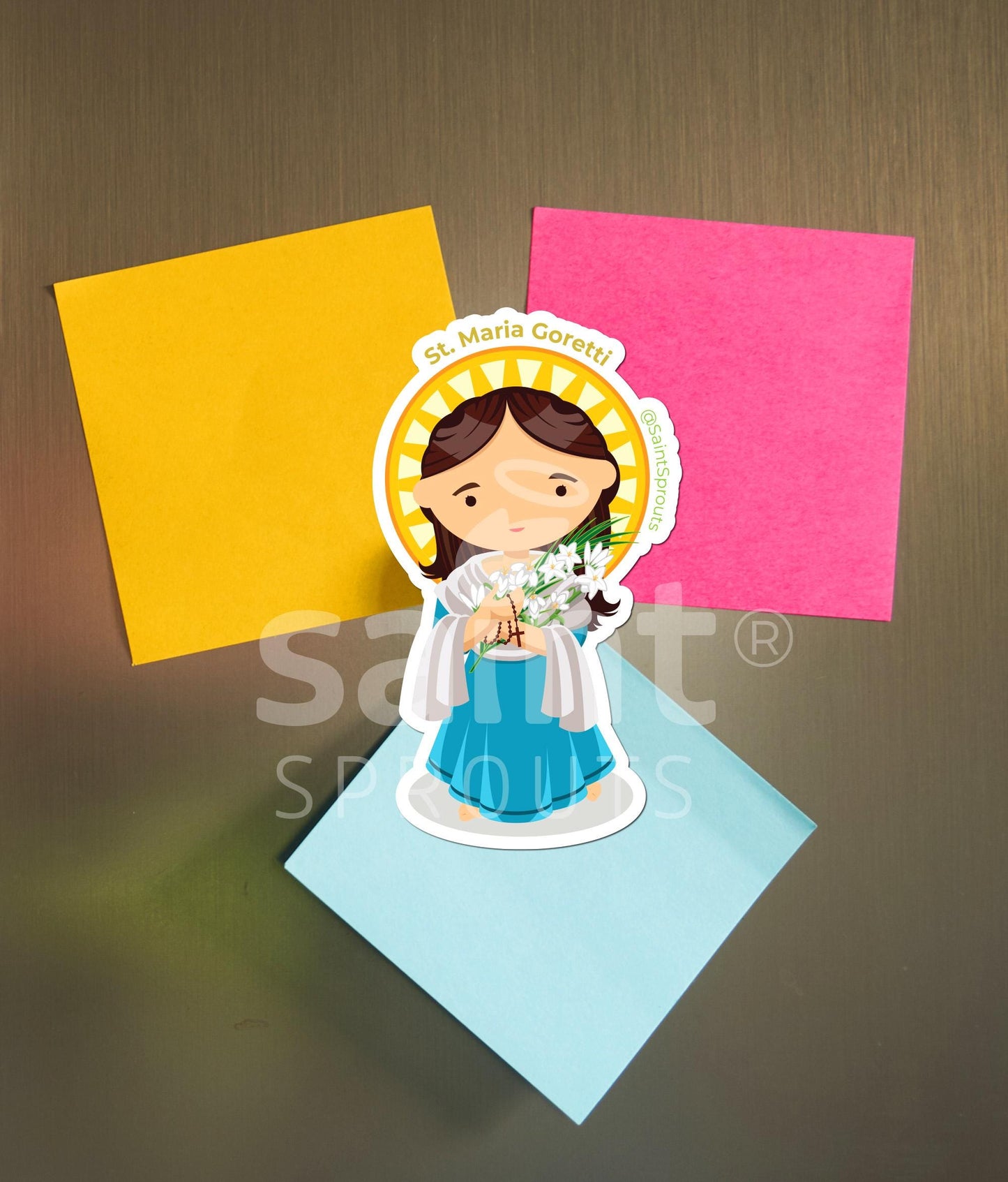 St. Maria Goretti Catholic Magnet – Patron of Purity, Youth, and Forgiveness