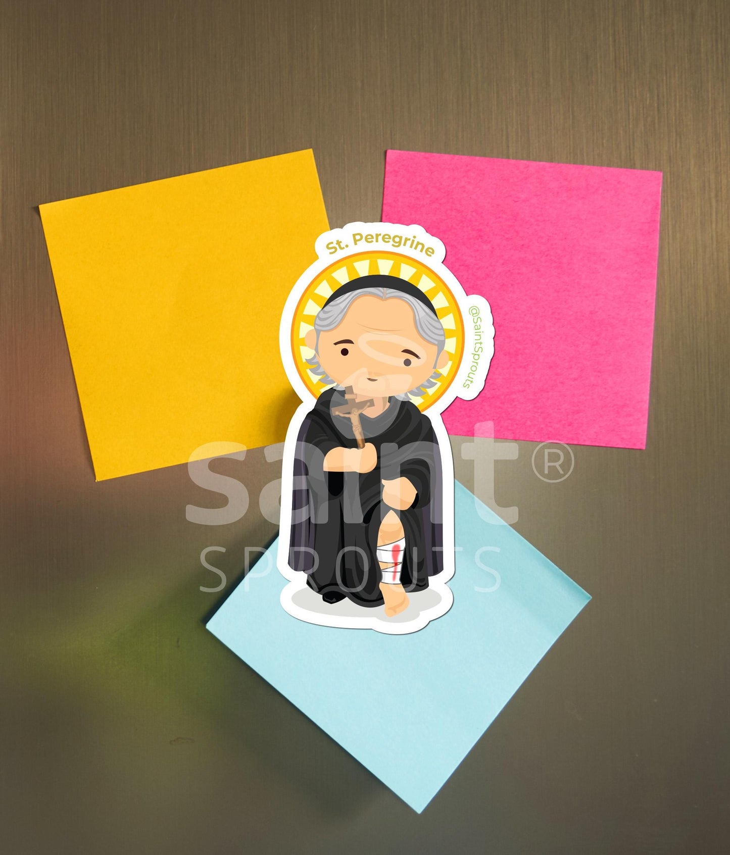 St. Peregrine Catholic Magnet – Patron Saint of Cancer Patients and the Seriously Ill