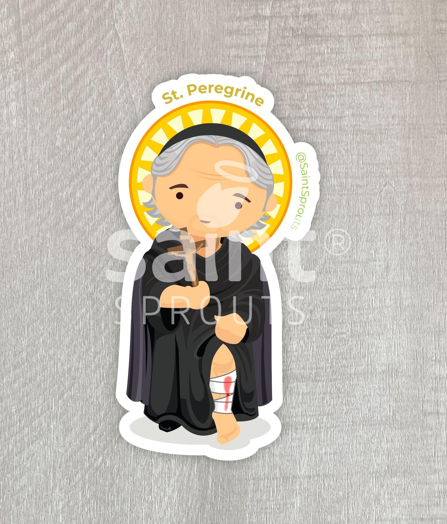 St. Peregrine Catholic Magnet – Patron Saint of Cancer Patients and the Seriously Ill
