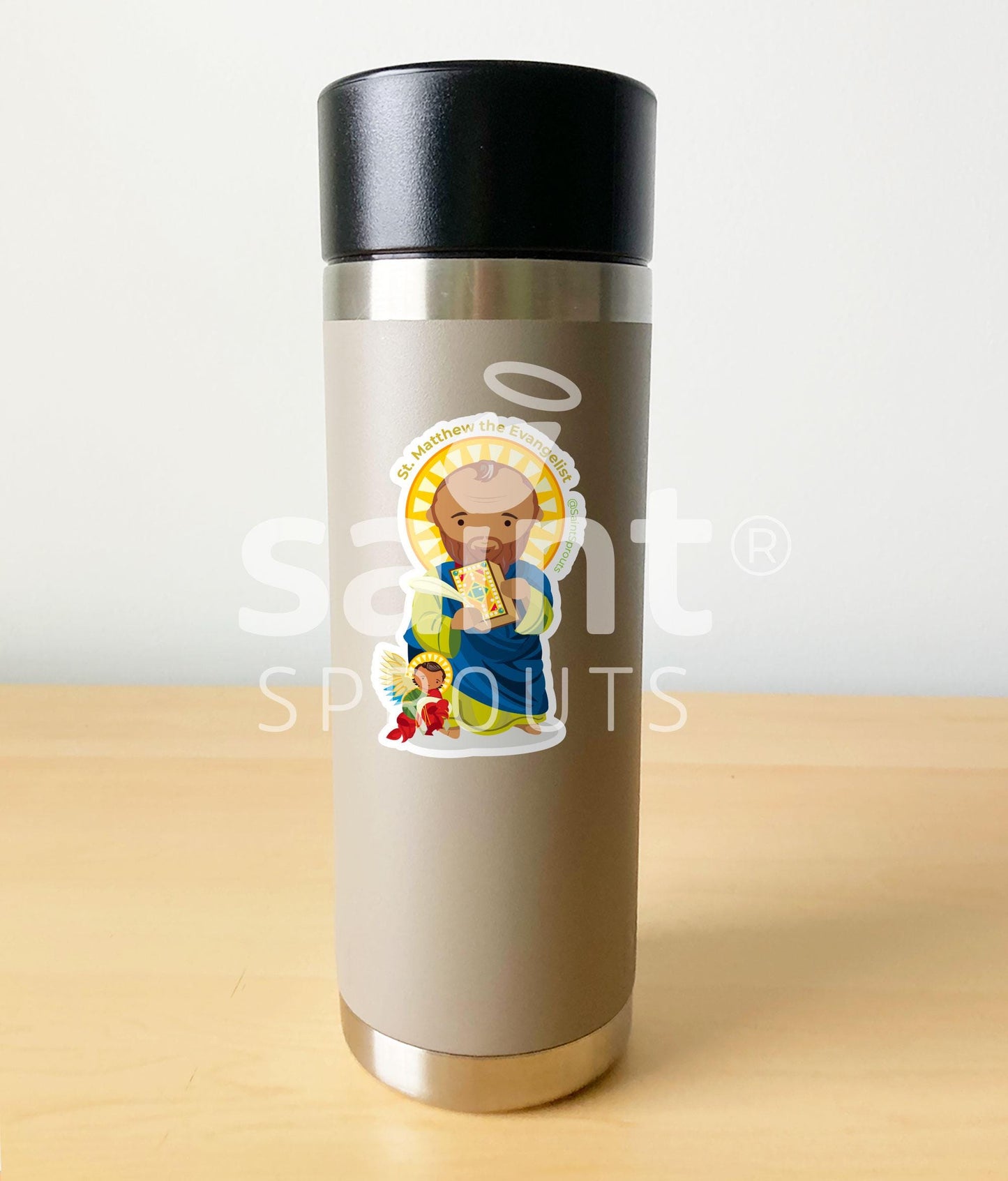 St. Matthew the Evangelist Catholic Sticker - Patron Saint of Writers