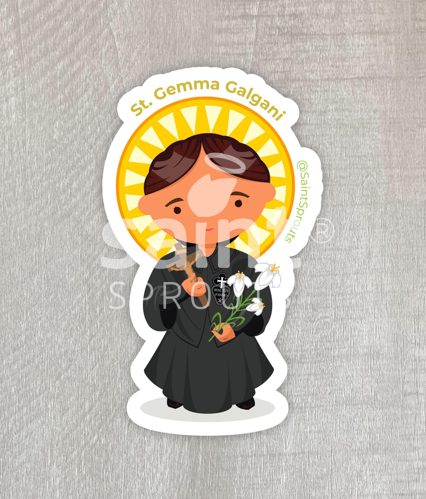 St. Gemma Galgani Magnet – Catholic Mystic Saint