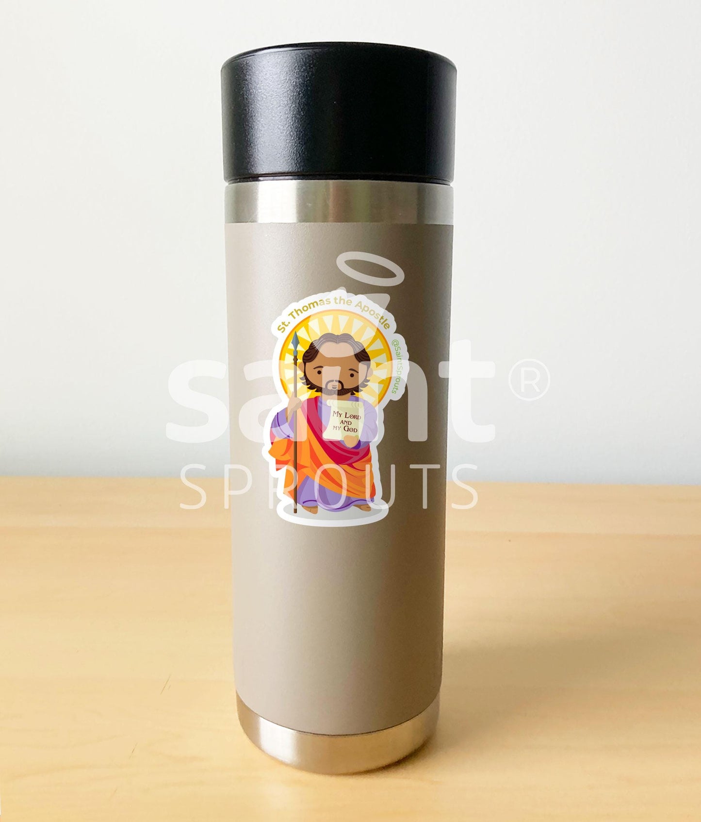 St. Thomas the Apostle Catholic Sticker - Catholic Saint of Doubt and Belief