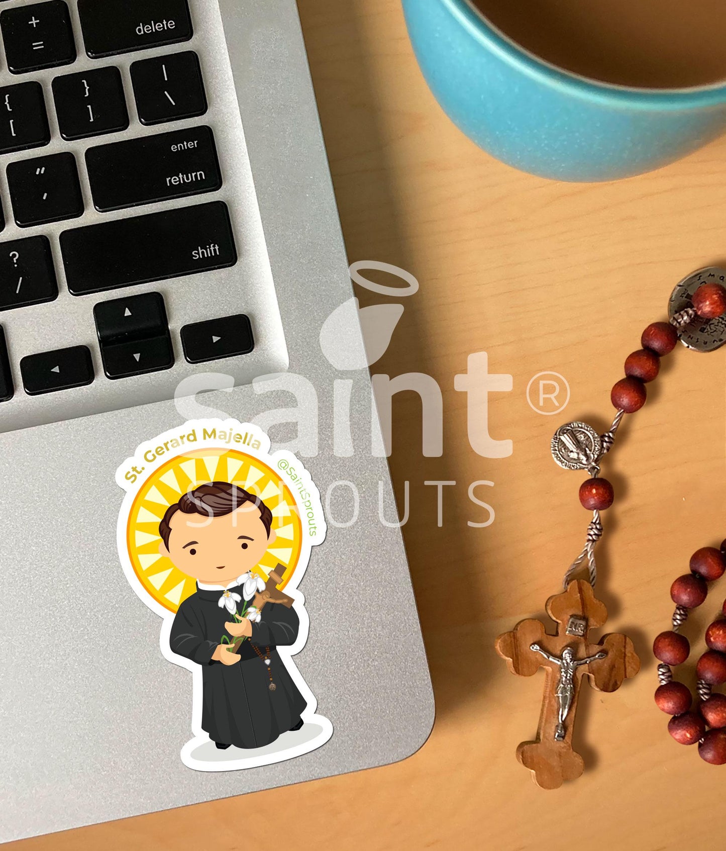 St. Gerard Majella Catholic Sticker – Patron Saint of Mothers
