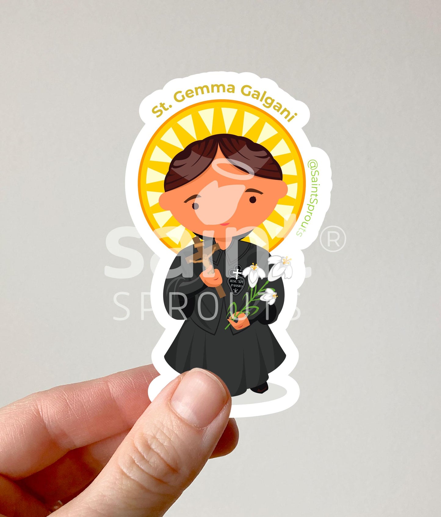 St. Gemma Galgani Magnet – Catholic Mystic Saint
