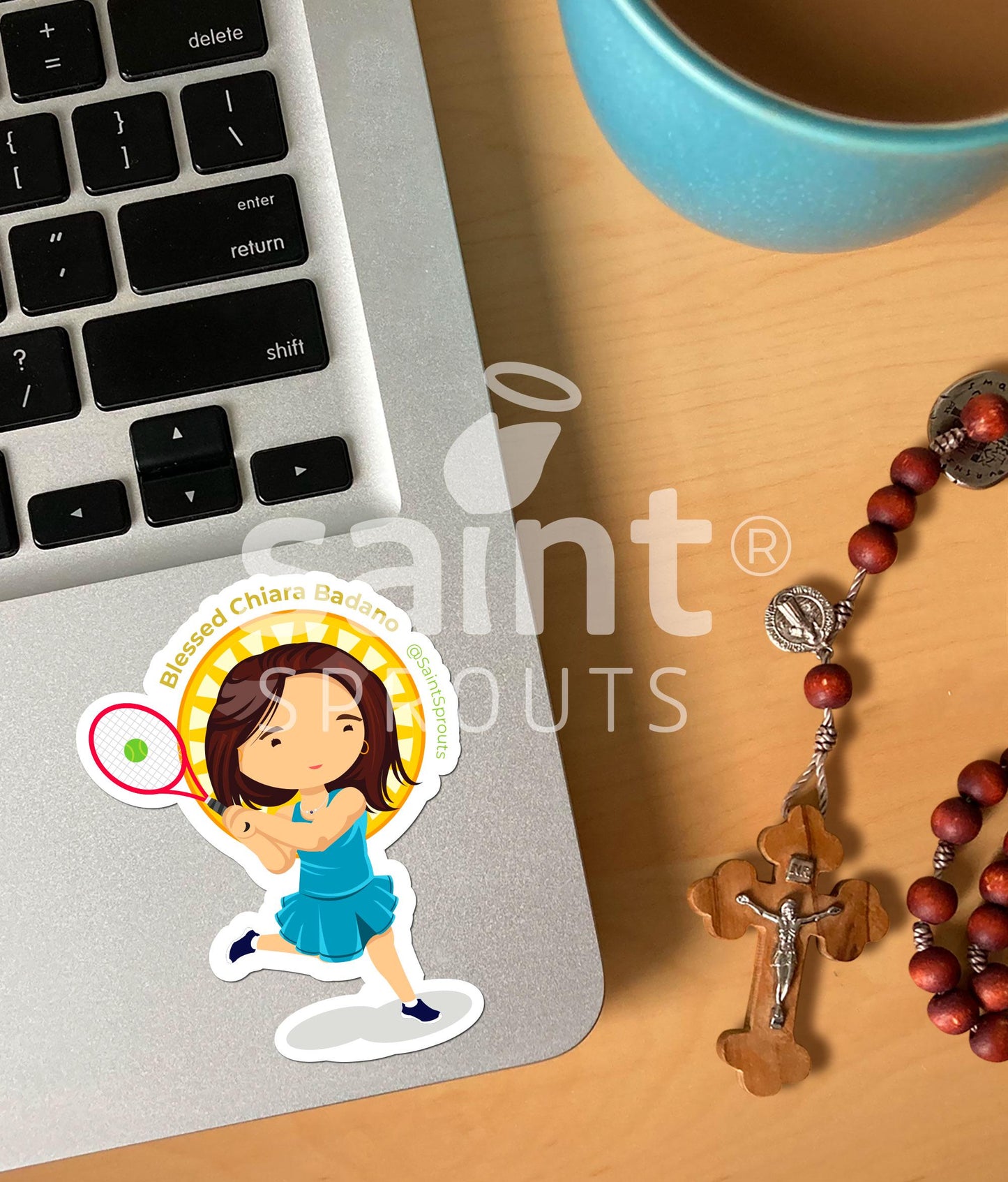 Blessed Chiara Luce Badano Catholic Sticker – Modern Teen Saint of Joyful Suffering