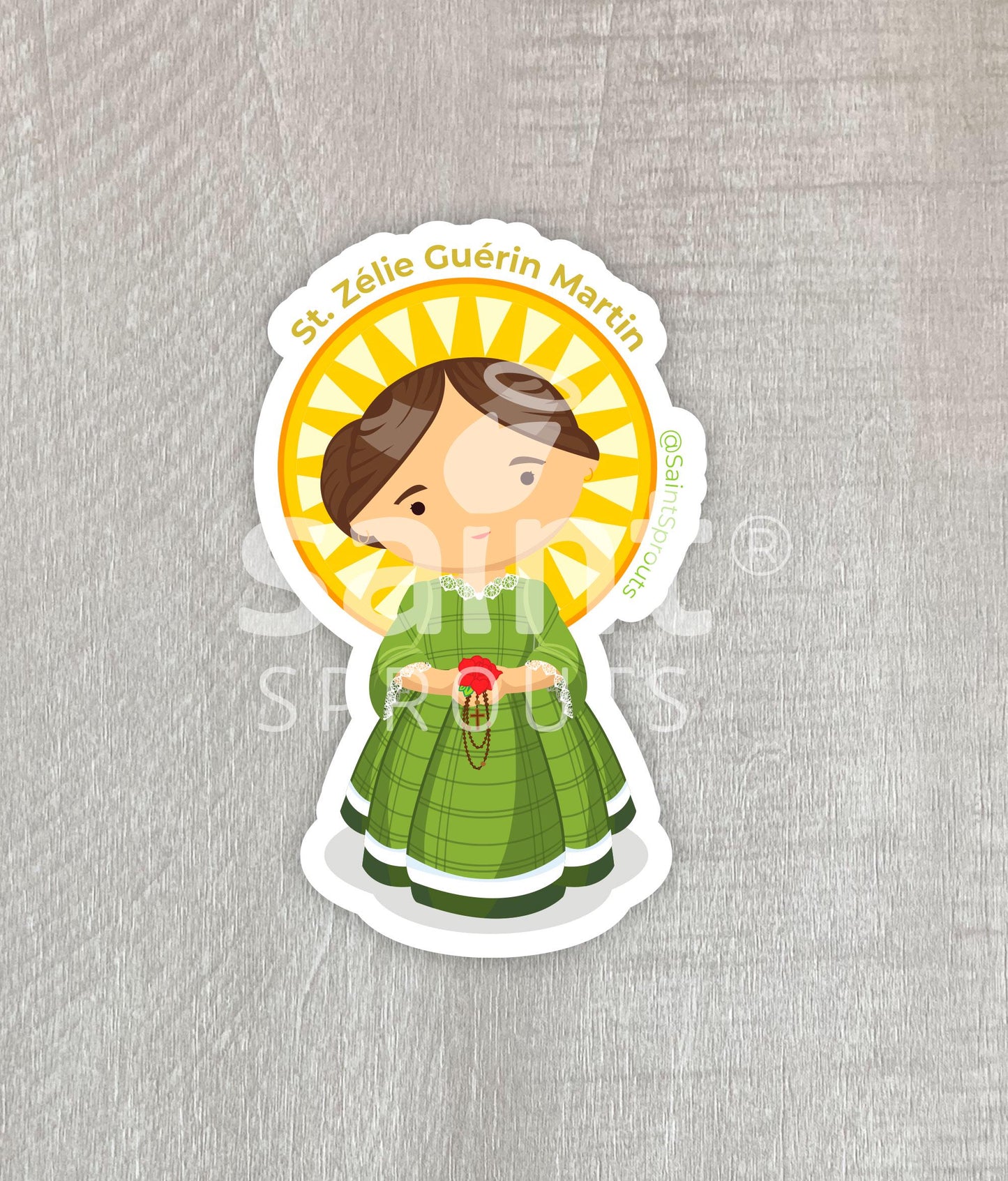 St. Zélie Martin Catholic Magnet – Holy Wife, Mother, and Lace Maker