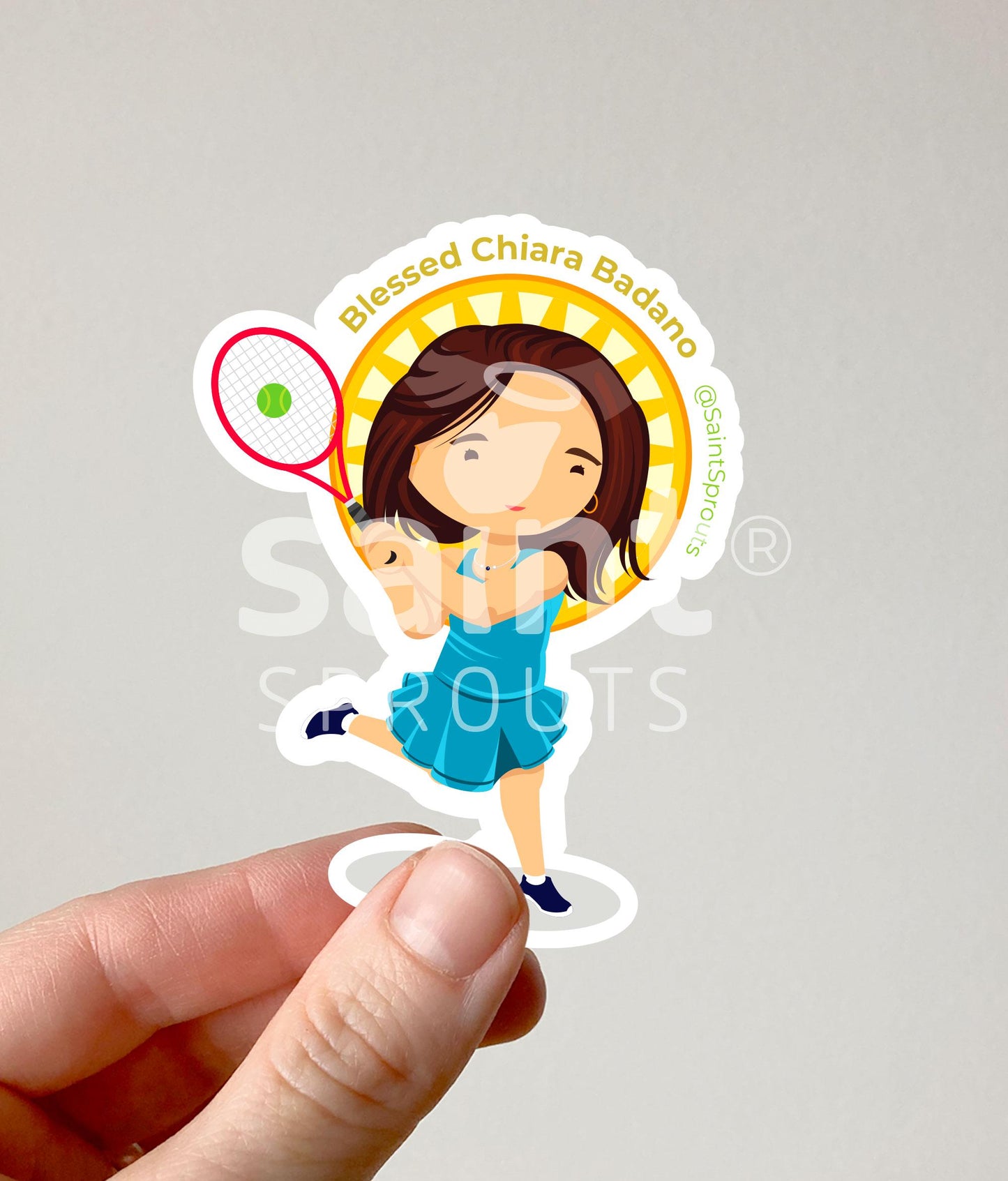 Blessed Chiara Luce Badano Catholic Sticker – Modern Teen Saint of Joyful Suffering