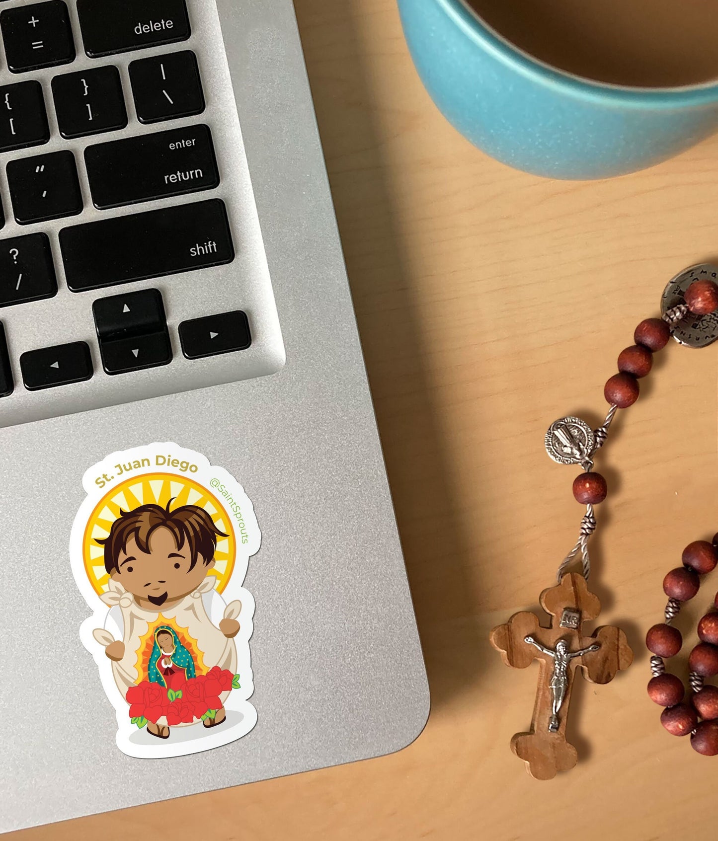 St. Juan Diego Catholic Sticker – Patron of Indigenous Peoples of the Americas