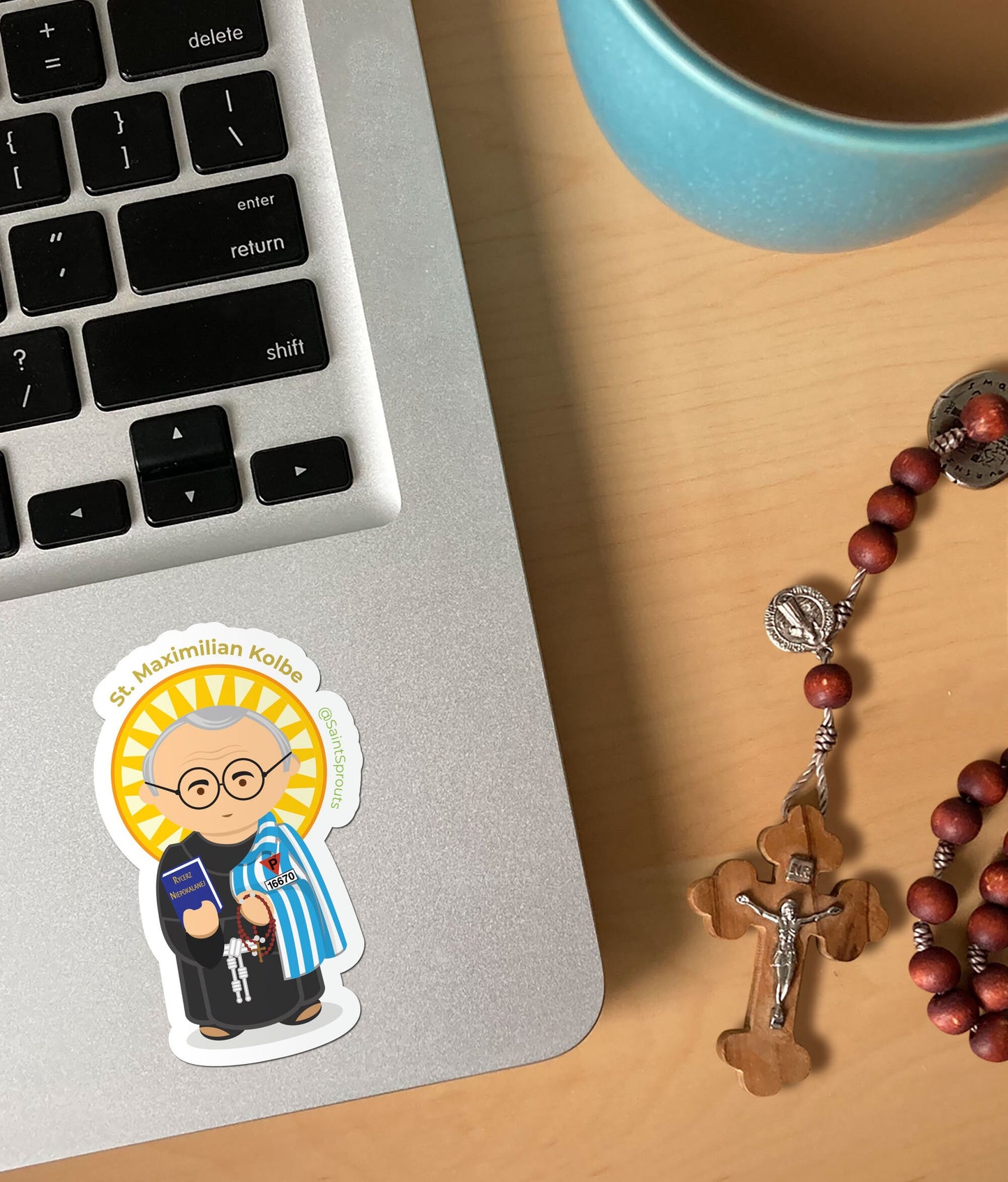 St. Maximilian Kolbe Sticker