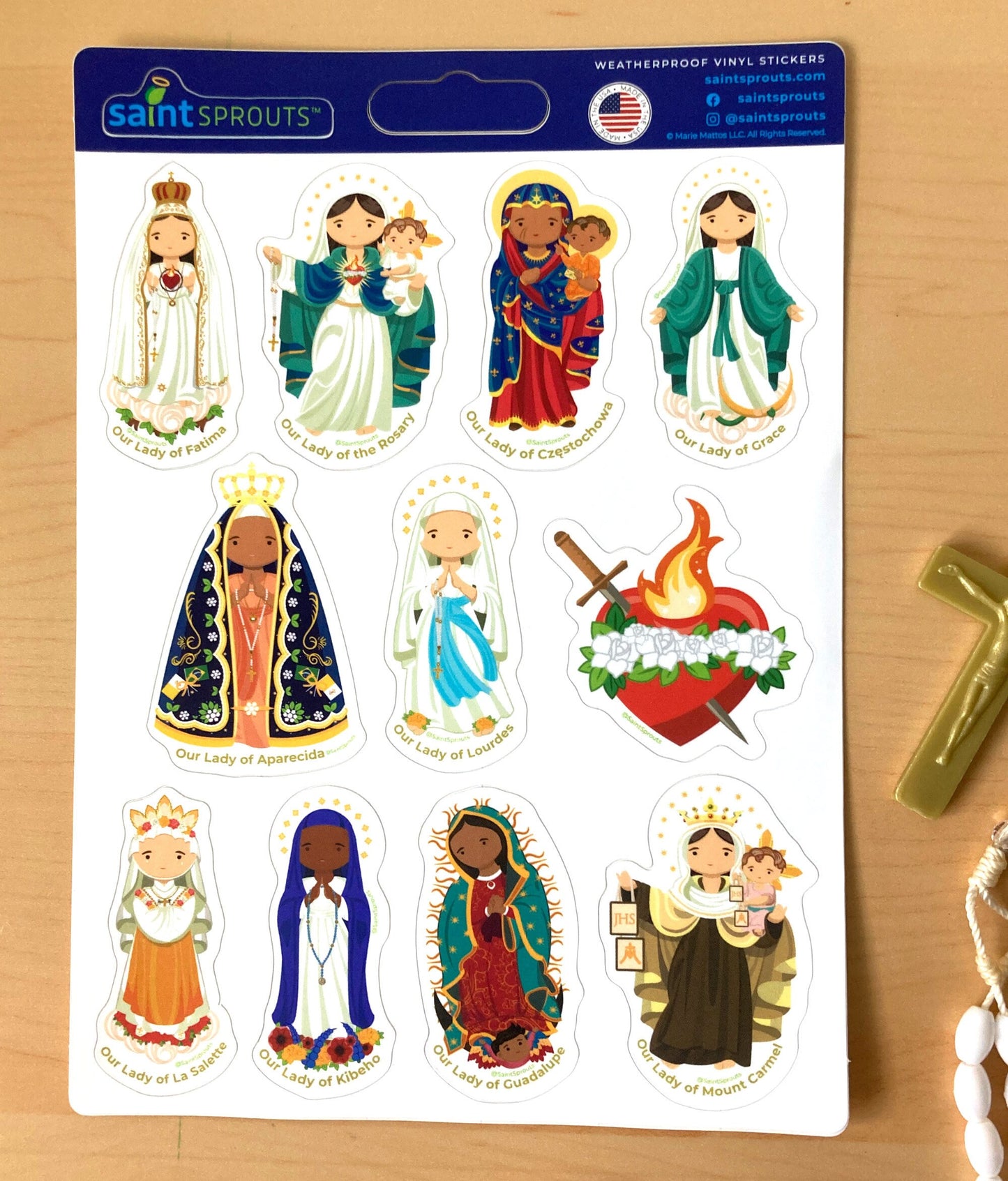 Marian Sticker Sheet