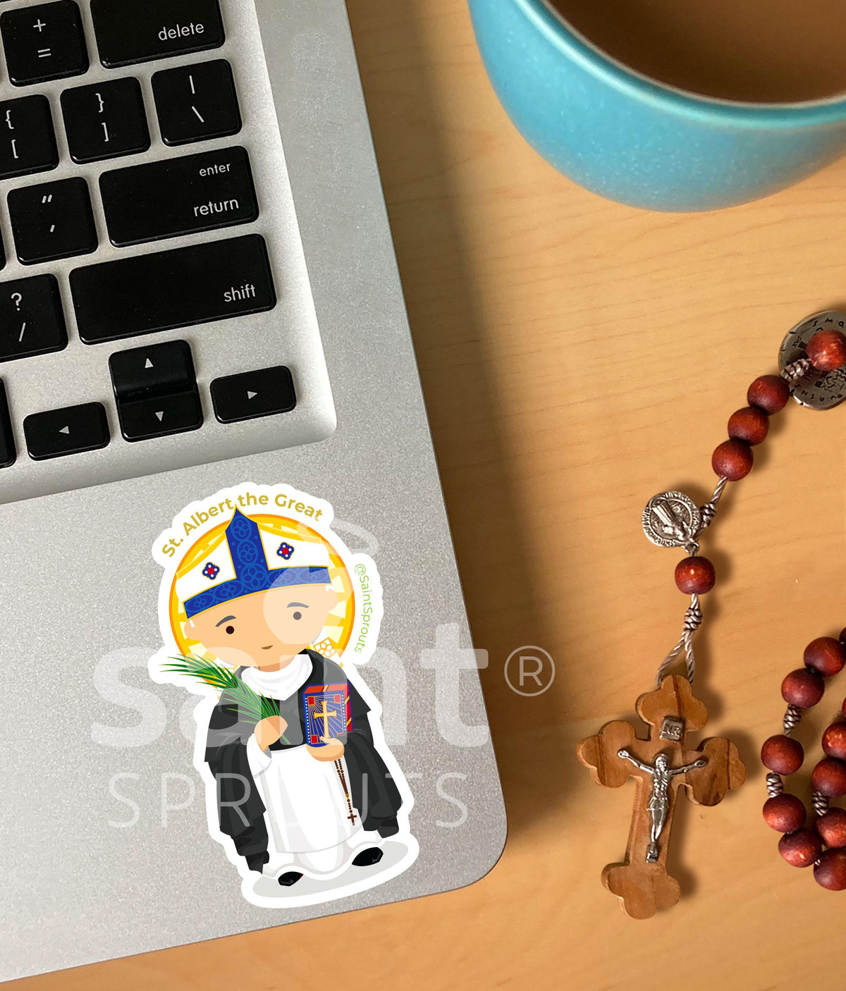 St. Albert the Great Catholic Sticker - Patron of Philosophers