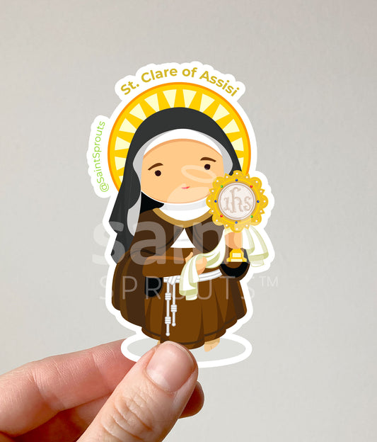 St. Clare of Assisi / St. Claire of Assisi Sticker