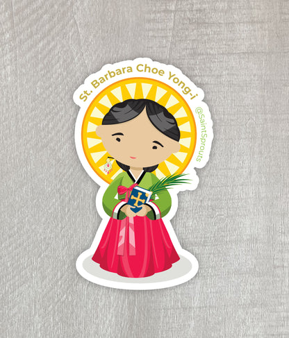 St. Barbara Choe Yong-i Magnet