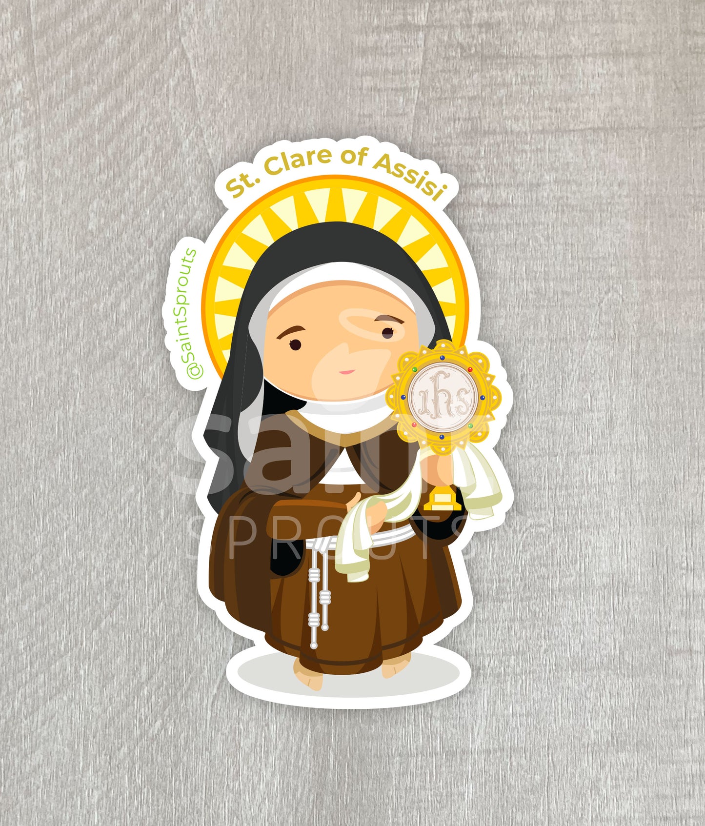 St. Clare of Assisi / St. Claire of Assisi Sticker