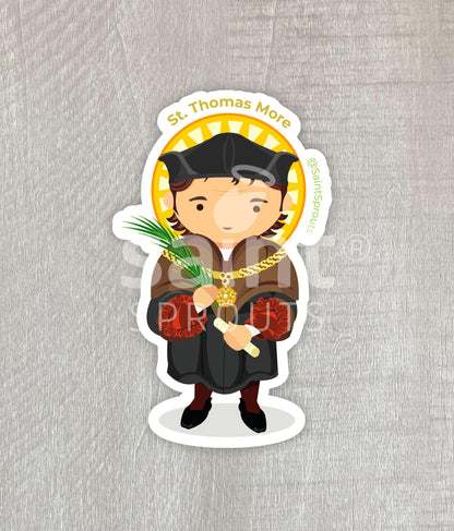 St. Thomas More Sticker - Patron Saint of Lawyers