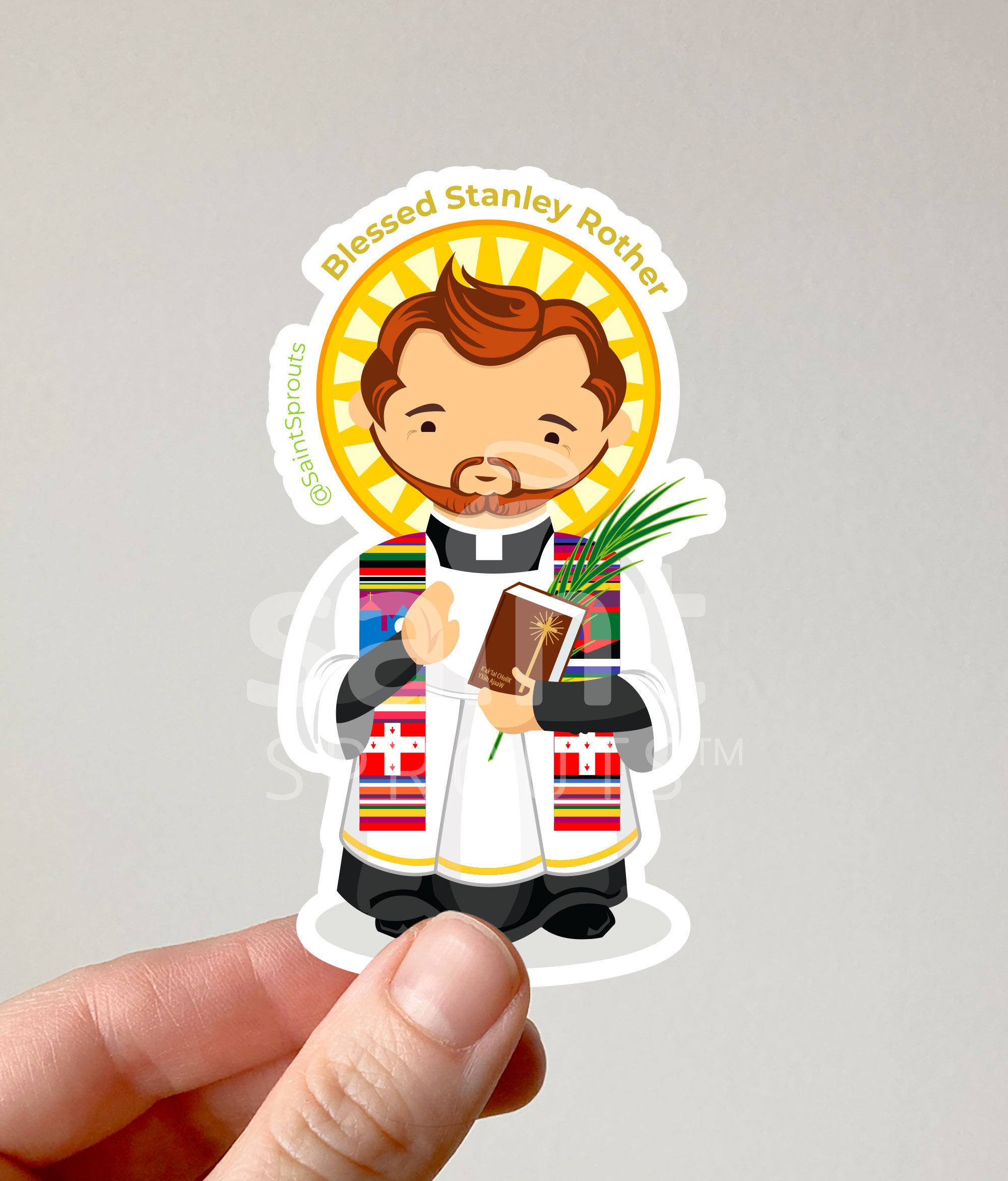 Blessed Stanley Rother Catholic Sticker – Patron of Missionaries, Mart ...