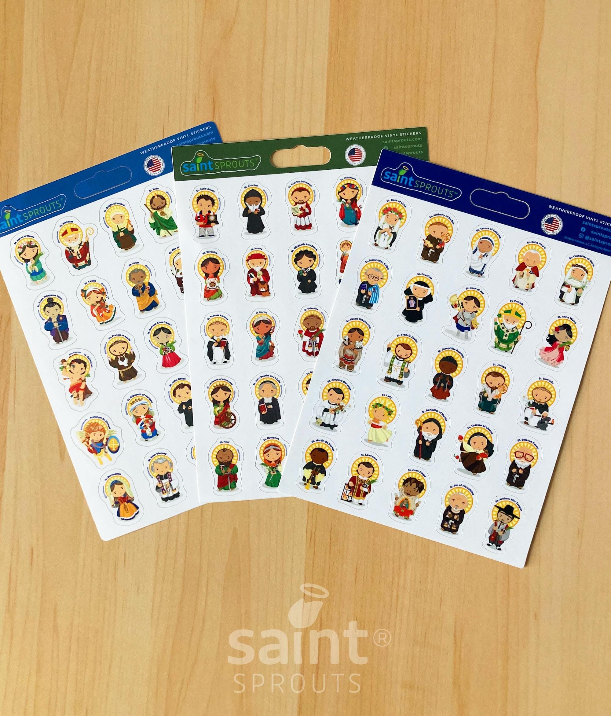 SaintSprouts®: Cute, High-Quality Catholic Stickers and Magnets