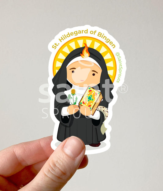 St. Hildegard of Bingen Catholic Sticker – Doctor of the Church