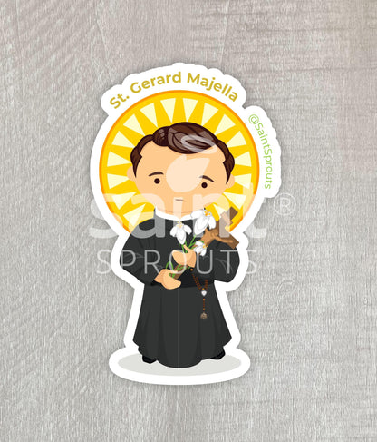 St. Gerard Majella Catholic Sticker – Patron Saint of Mothers