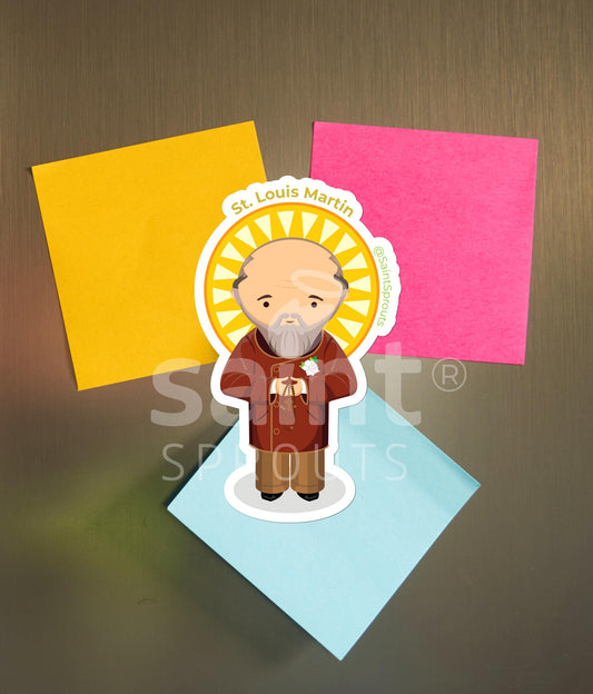 St. Louis Martin Catholic Magnet – Faithful Husband and Father of the Little Flower