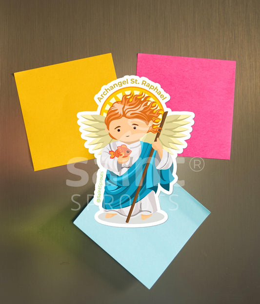 St. Raphael the Archangel Catholic Magnet – Divine Healer and Guide