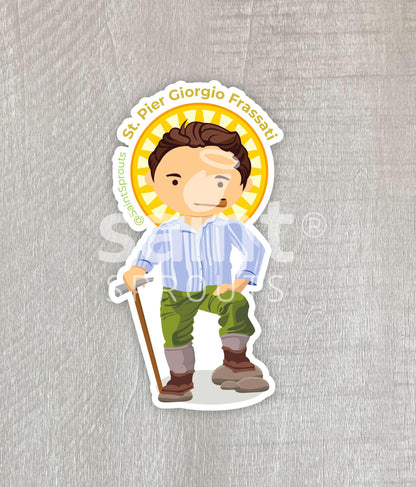 St. Pier Giorgio Frassati Catholic Sticker – “Verso l’Alto” Inspiration for Youth