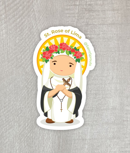 St. Rose of Lima Catholic Magnet – Patron of Gardeners, Florists, and Latin America