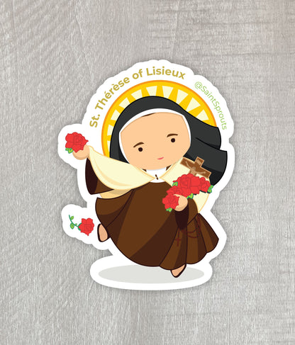 St. Therese of Lisieux Sticker / Little Flower Sticker