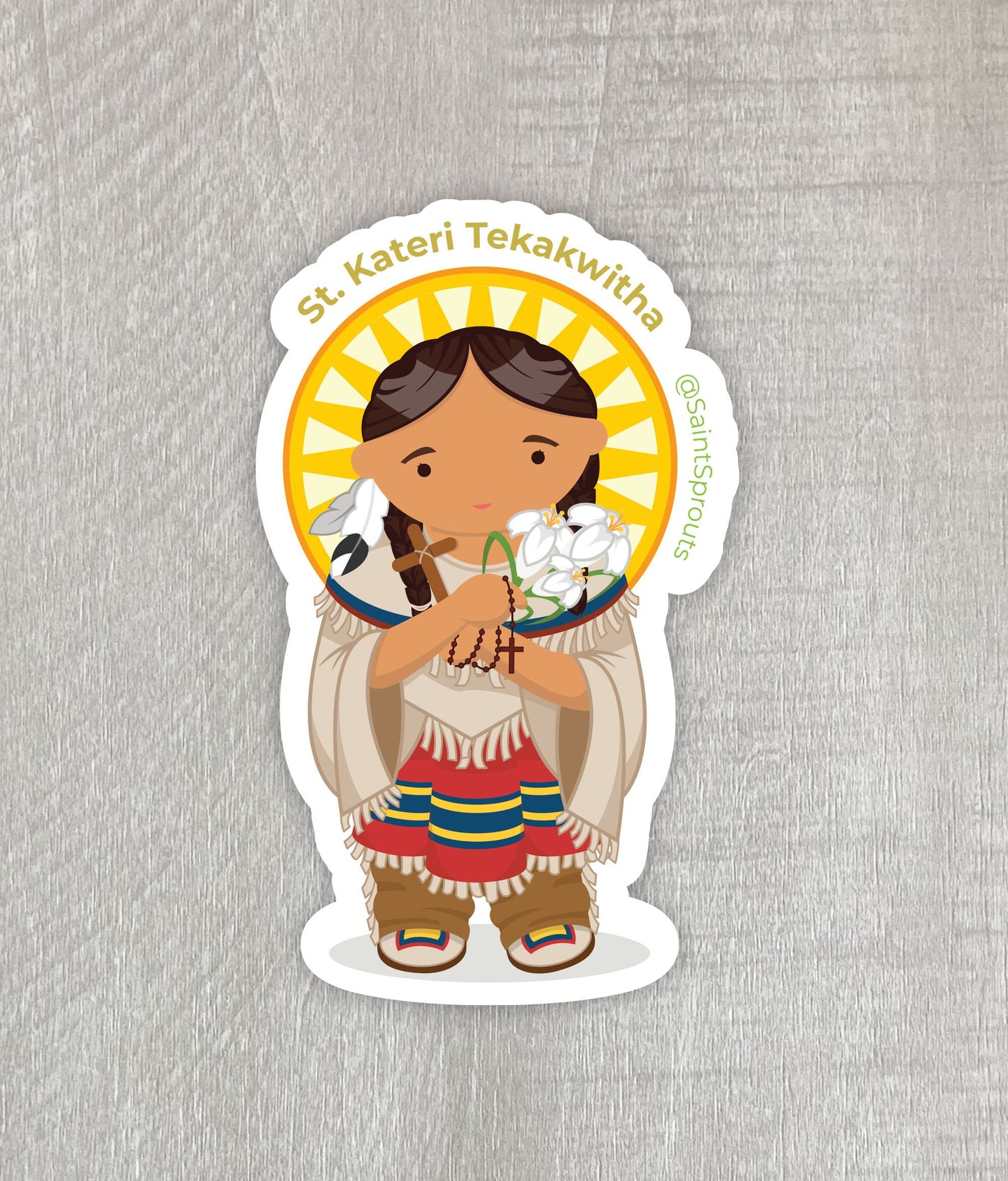 St. Kateri Tekakwitha Sticker