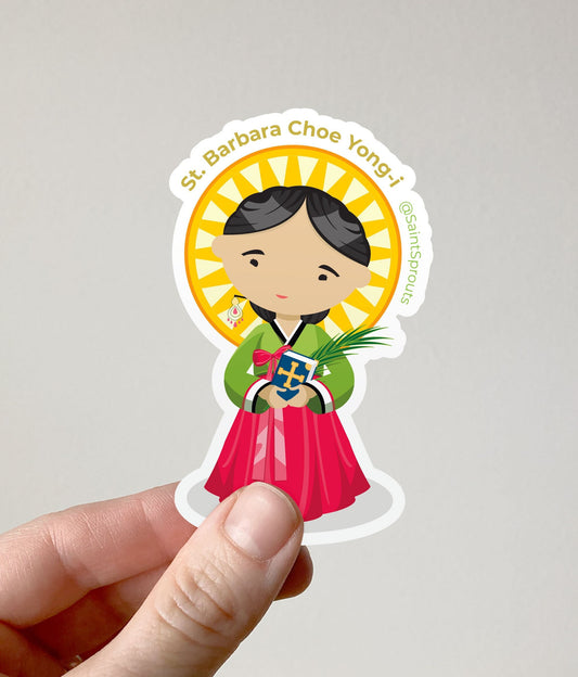 St. Barbara Choe Yong-i Sticker