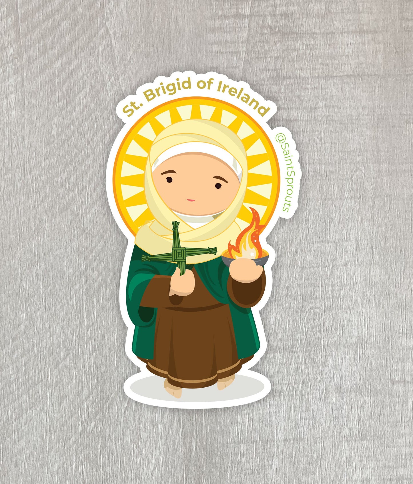 St. Brigid of Ireland Sticker