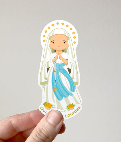 Our Lady of Lourdes Sticker