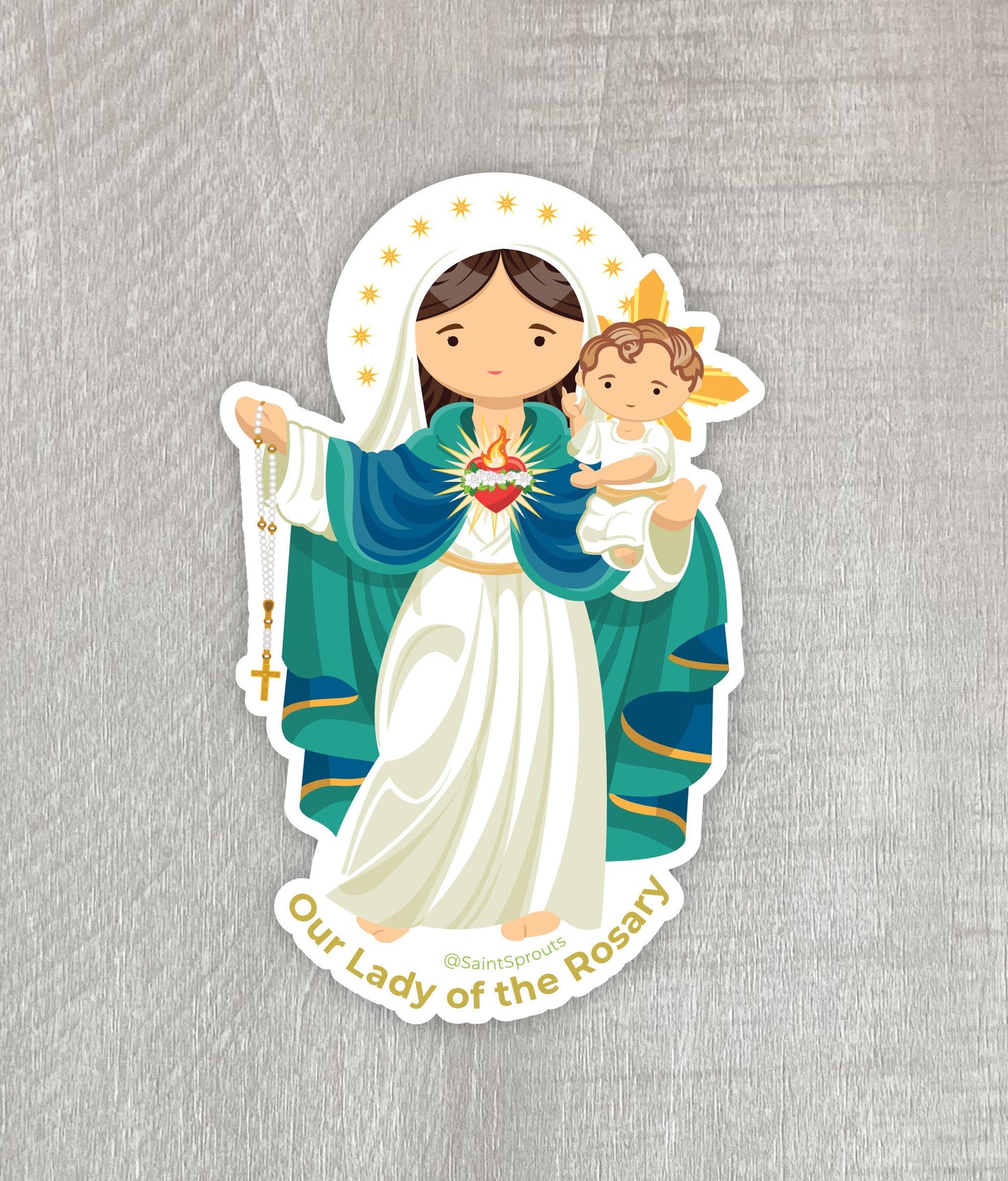 Our Lady of the Rosary Sticker