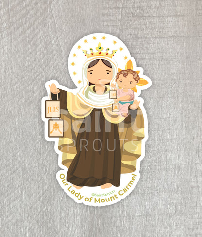 Our Lady of Mount Carmel Sticker